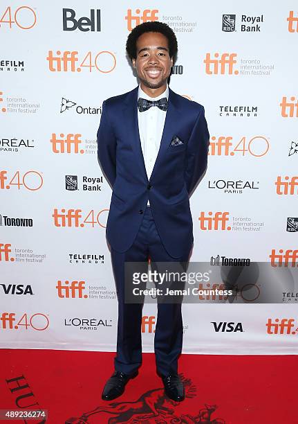 Actor Tory N. Thompson attends the "Final Girls" photo call during the 2015 Toronto International Film Festival at the Ryerson Theatre on September...