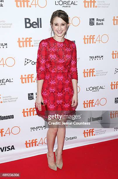 Actress Taissa Farmiga attends the "Final Girls" photo call during the 2015 Toronto International Film Festival at the Ryerson Theatre on September...