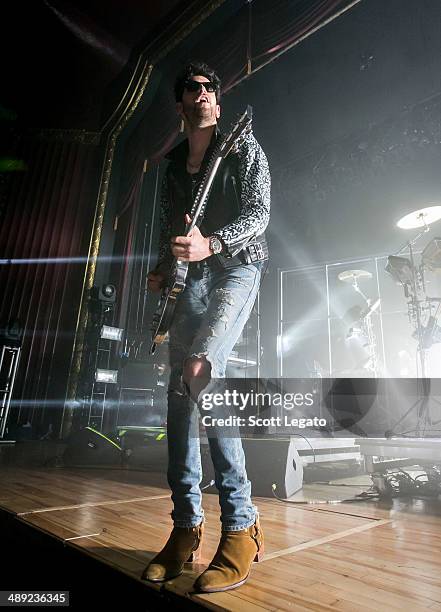 Dave 1 of Chromeo performs at The Royal Oak Music Theater on May 9, 2014 in Royal Oak, Michigan.