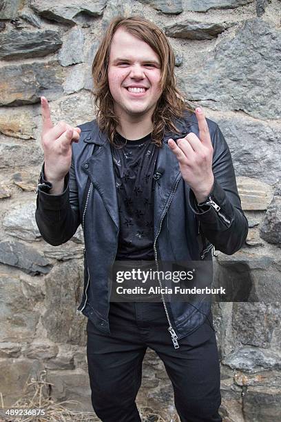 American Idol" Finalist Caleb Johnson poses during his homecoming on May 10, 2014 in Asheville, North Carolina.