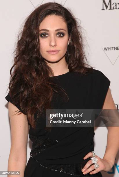 Actress Emmy Rossum attends the 2014 Whitney Art Party at Highline Stages on May 8, 2014 in New York City.