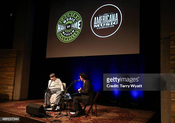Mac Wiseman attends the Mac Wiseman Program at Country Music Hall of Fame and Museum on September 19, 2015 in Nashville, Tennessee.