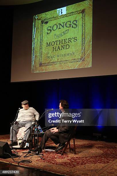 Mac Wiseman attends the Mac Wiseman Program at Country Music Hall of Fame and Museum on September 19, 2015 in Nashville, Tennessee.