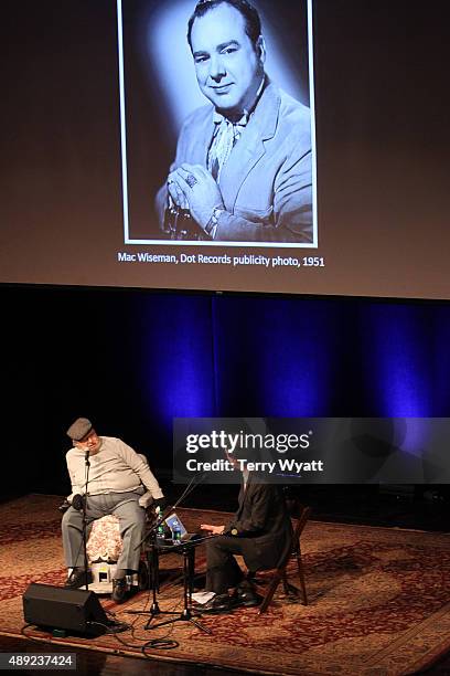 Mac Wiseman attends the Mac Wiseman Program at Country Music Hall of Fame and Museum on September 19, 2015 in Nashville, Tennessee.