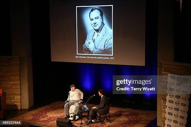 Mac Wiseman attends the Mac Wiseman Program at Country Music Hall of Fame and Museum on September 19, 2015 in Nashville, Tennessee.