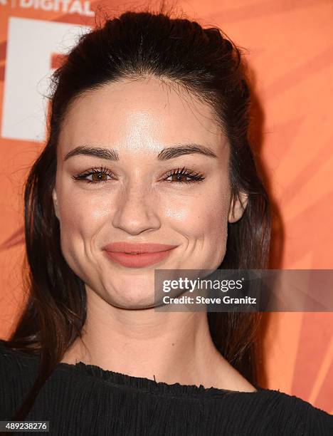 Crystal Reed arrives at the Variety And Women In Film Annual Pre-Emmy Celebration at Gracias Madre on September 18, 2015 in West Hollywood,...