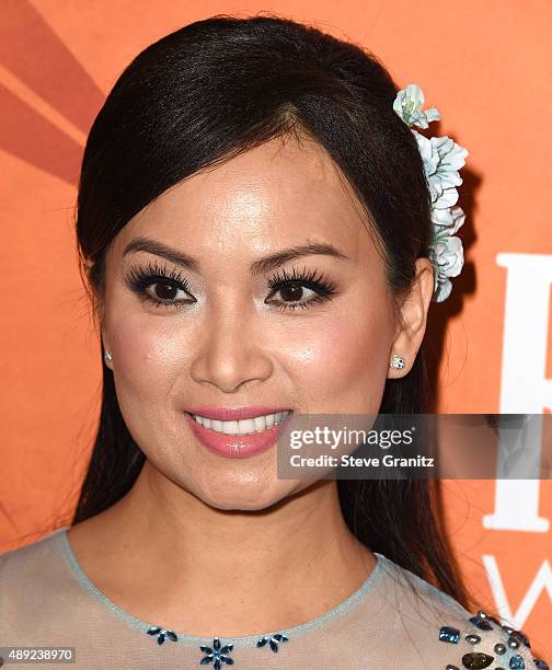 Ha Phuong arrives at the Variety And Women In Film Annual Pre-Emmy Celebration at Gracias Madre on September 18, 2015 in West Hollywood, California.