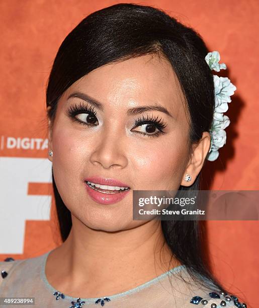 Ha Phuong arrives at the Variety And Women In Film Annual Pre-Emmy Celebration at Gracias Madre on September 18, 2015 in West Hollywood, California.