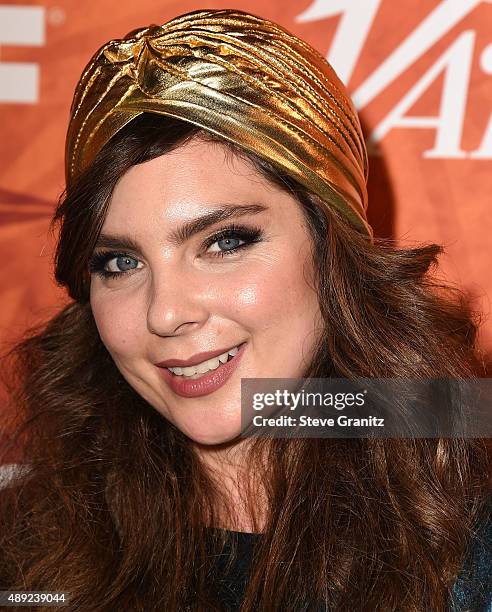 Daisy O'Dell arrives at the Variety And Women In Film Annual Pre-Emmy Celebration at Gracias Madre on September 18, 2015 in West Hollywood,...