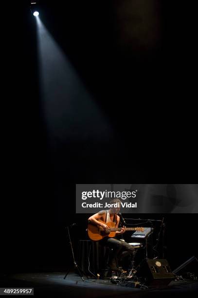 Asaf Avidan performs on stage at Teatre Coliseum on May 10, 2014 in Barcelona, Spain.
