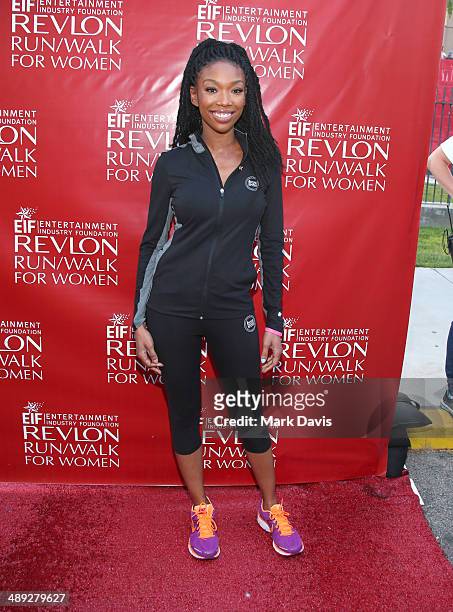 Singer Brandy attends the 21st Annual EIF Revlon Run Walk For Women at Los Angeles Memorial Coliseum on May 10, 2014 in Los Angeles, California.