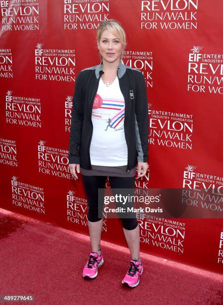 Actress Christina Applegate attends the 21st Annual EIF Revlon Run Walk For Women at Los Angeles Memorial Coliseum on May 10, 2014 in Los Angeles,...