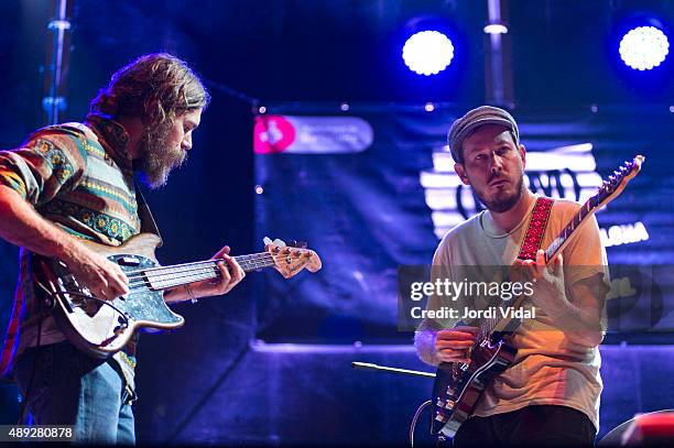 Andy Cabic of Vetiver performs on stage during day 2 of BAM Festival on September 19, 2015 in Barcelona, Spain.