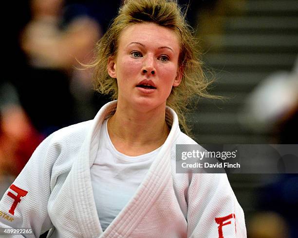 Kelly Edwards of Great Britain during the u52kg final where she won the gold medal during the London British Open Senior European Judo Cup at the K2...