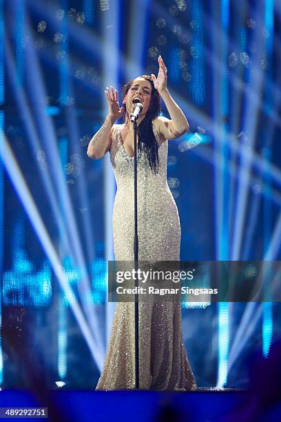 Ruth Lorenzo of Spain performs on stage during the grand final of the Eurovision Song Contest 2014 on May 10, 2014 in Copenhagen, Denmark.