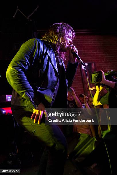 American Idol" finalist Caleb Johnson performs at The Emerald Lounge during his homecoming on May 10, 2014 in Asheville, North Carolina.