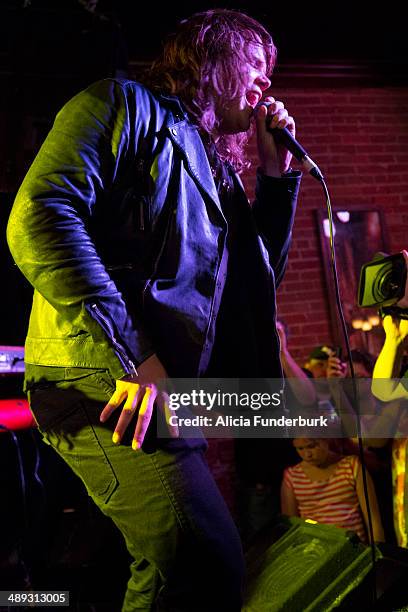 American Idol" finalist Caleb Johnson performs at The Emerald Lounge during his homecoming on May 10, 2014 in Asheville, North Carolina.