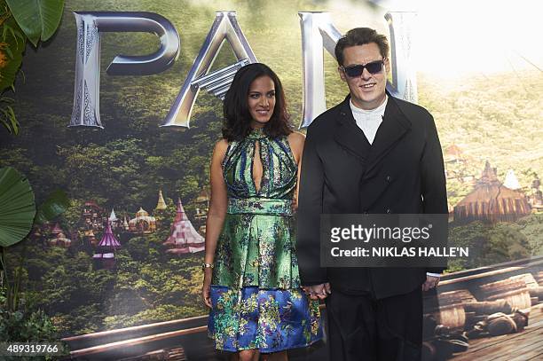 British director Joe Wright poses for photographers on arrival at the World Premiere of 'PAN' in London's Leicester Square on September 20, 2015. AFP...