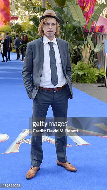 Bronson Webb attends the World Premiere of "Pan" at Odeon Leicester Square on September 20, 2015 in London, England.