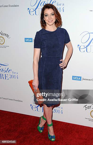 Actress Alyson Hannigan arrives at the Jonsson Cancer Center Foundation's 19th Annual 'Taste For A Cure' at Regent Beverly Wilshire Hotel on April...