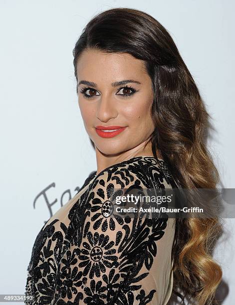 Actress Lea Michele arrives at the Jonsson Cancer Center Foundation's 19th Annual 'Taste For A Cure' at Regent Beverly Wilshire Hotel on April 25,...