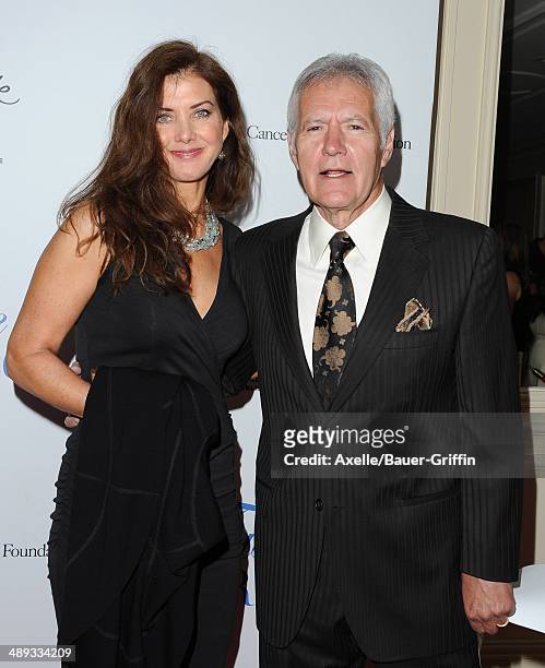 Personality Alex Trebek and Jean Trebek arrive at the Jonsson Cancer Center Foundation's 19th Annual 'Taste For A Cure' at Regent Beverly Wilshire...