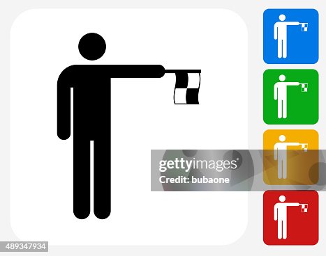 Referee Icon Flat Graphic Design Referee Icon Flat Graphic Design