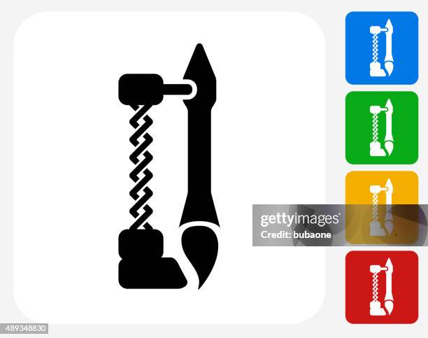 rocket icon flat graphic design - fighter jet taking off stock illustrations