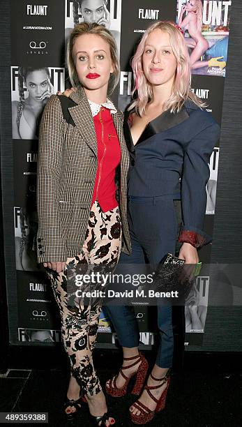 Billie JD Porter and Harriet Verney attend the Flaunt Magazine and Luisaviaroma celebrate the release of the CALIFUK issue during London Fashion Week...