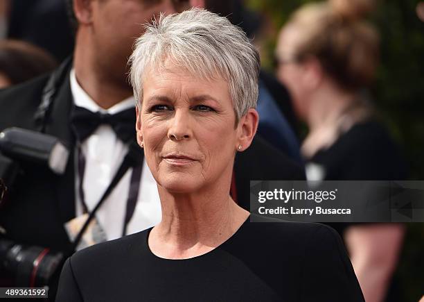 Actress Jamie Lee Curtis attends the 67th Annual Primetime Emmy Awards at Microsoft Theater on September 20, 2015 in Los Angeles, California.