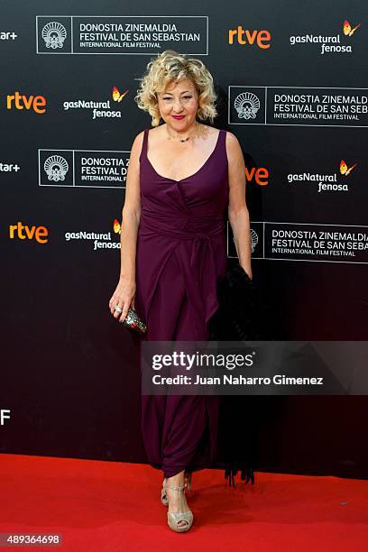 Carmen Machi attends 'Mi Gran Noche' premiere during 63rd San Sebastian Film Festival on September 20, 2015 in San Sebastian, Spain.