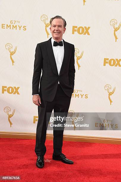 Actor Timothy Hutton attends the 67th Annual Primetime Emmy Awards at Microsoft Theater on September 20, 2015 in Los Angeles, California.