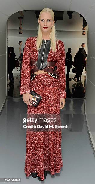 Poppy Delevingne attends the Louis Vuitton Series 3 VIP launch during London Fashion Week SS16 on September 20, 2015 in London, England.