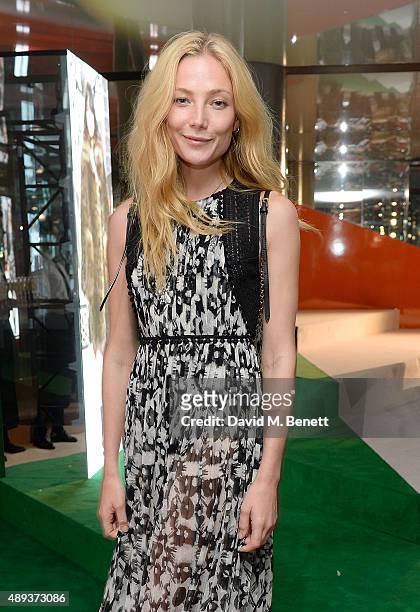 Clara Paget attends the Louis Vuitton Series 3 VIP launch during London Fashion Week SS16 on September 20, 2015 in London, England.