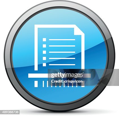Document icon on a round button. - Bright Series Document icon on a round button. - Bright Series