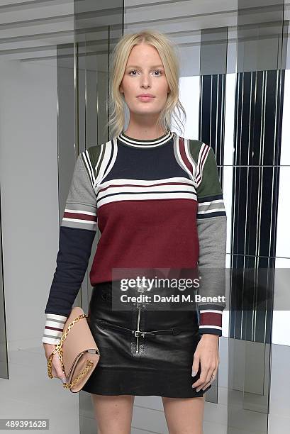 Caroline Winberg attends the Louis Vuitton Series 3 VIP launch during London Fashion Week SS16 on September 20, 2015 in London, England.