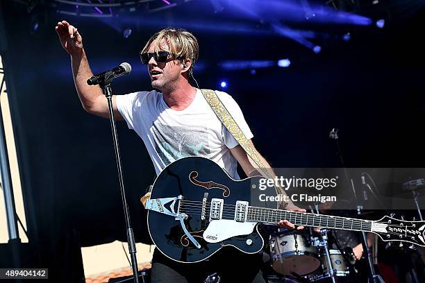 Jon Foreman of Switchfoot performs during day 3 of KAABOO Del Mar at the Del Mar Fairgrounds on September 20, 2015 in Del Mar, California.