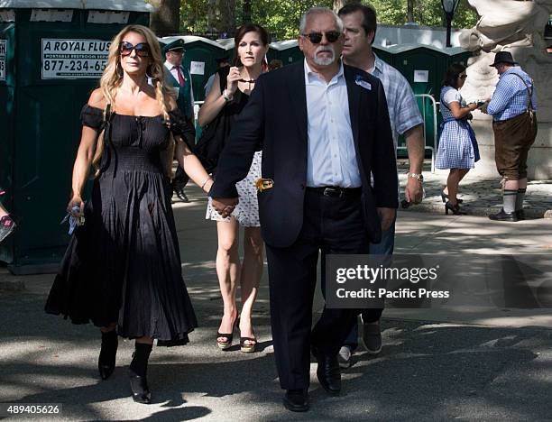 Actor and Grand Marshel John Ratzenberger from Cheers along with his wife Julie Blichfeldt and two of his friends living the German-American Steuben...