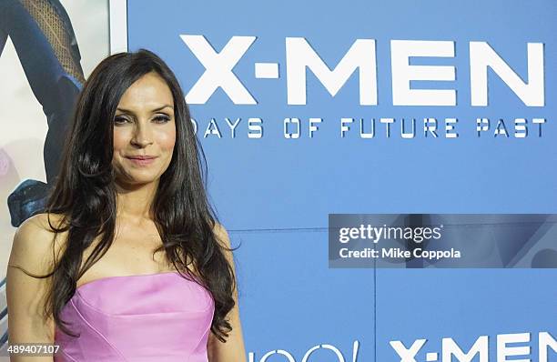 Actress Famke Janssen attends the "X-Men: Days Of Future Past" world premiere at Jacob Javits Center on May 10, 2014 in New York City.