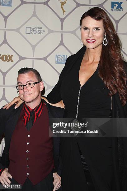 Actress Erika Ervin and guest attend the 67th Primetime Emmy Awards Fox after party on September 20, 2015 in Los Angeles, California.