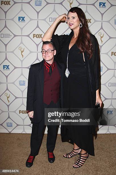 Actress Erika Ervin and guest attend the 67th Primetime Emmy Awards Fox after party on September 20, 2015 in Los Angeles, California.