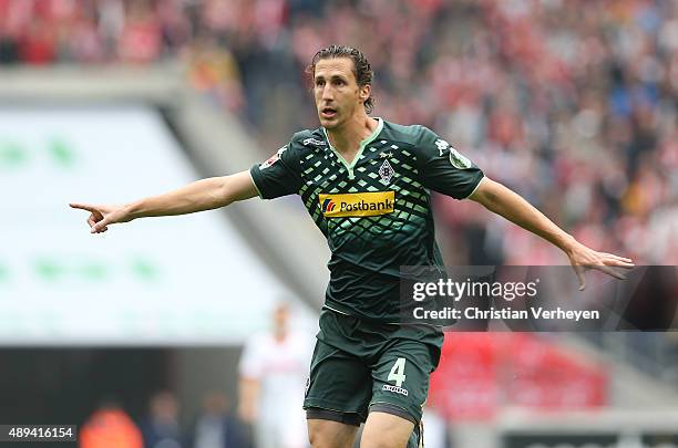 Cologne, GERMANY Roel Brouwers of Borussia Moenchengladbach during the Bundesliga match between 1. FC Koeln and Borussia Moenchengladbach at...