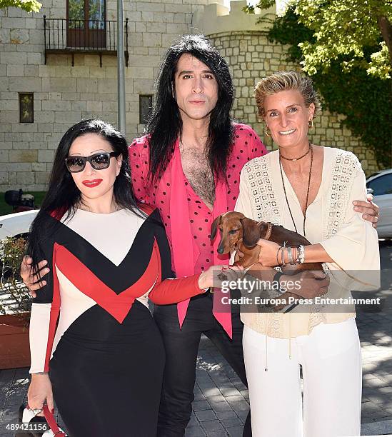 Alaska and Mario Vaquerizo attend Maria Zurita's 40 birthday on September 20, 2015 in Madrid, Spain.