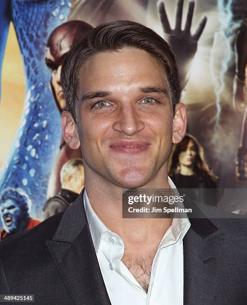 Actor Evan Jonigkeit attends the "X-Men: Days Of Future Past" World Premiere - Outside Arrivals at Jacob Javits Center on May 10, 2014 in New York...