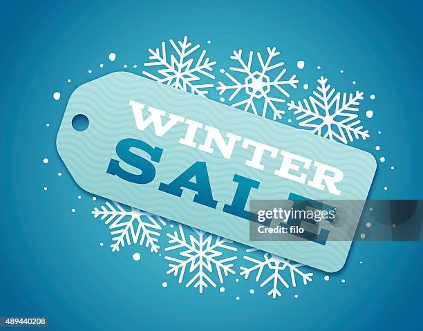 winter sale - winter sale stock illustrations