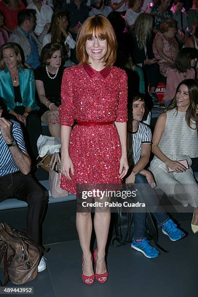 Alexandra Jimenez is seen attending Mercedes-Benz Fashion Week Madrid Spring/Summer 2016 at Ifema on September 21, 2015 in Madrid, Spain.