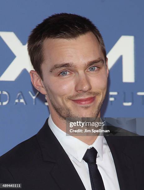 Actor Nicholas Hoult attends the "X-Men: Days Of Future Past" World Premiere - Outside Arrivals at Jacob Javits Center on May 10, 2014 in New York...