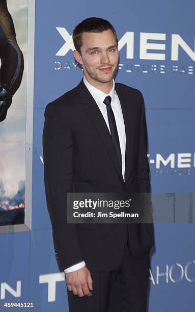 Actor Nicholas Hoult attends the "X-Men: Days Of Future Past" World Premiere - Outside Arrivals at Jacob Javits Center on May 10, 2014 in New York...
