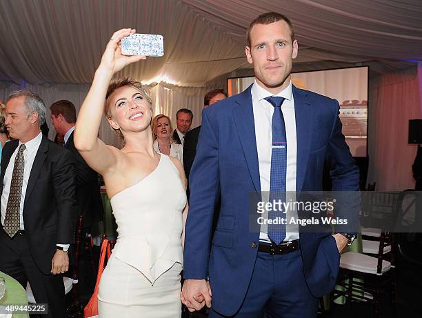 Actress Julianne Hough and Brooks Laich attend the 'Open Hearts Foundation Gala' on May 10, 2014 in Malibu, California.