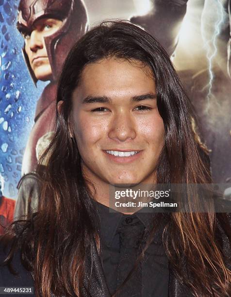 Actor Booboo Stewart attends the "X-Men: Days Of Future Past" World Premiere - Outside Arrivals at Jacob Javits Center on May 10, 2014 in New York...